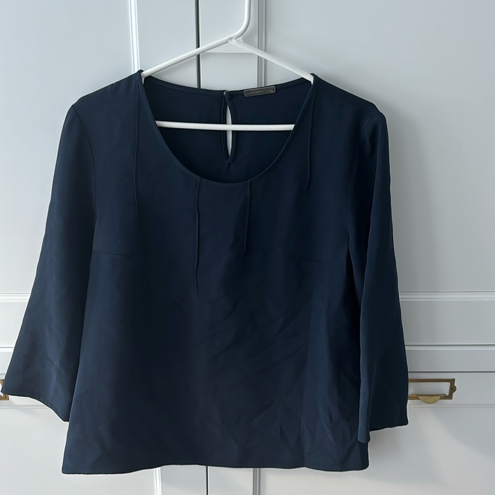 Loeffler Randall Navy Blouse